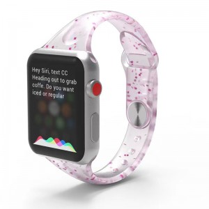 Glitter Silikone Armbånd Silikone Strap Watch Band